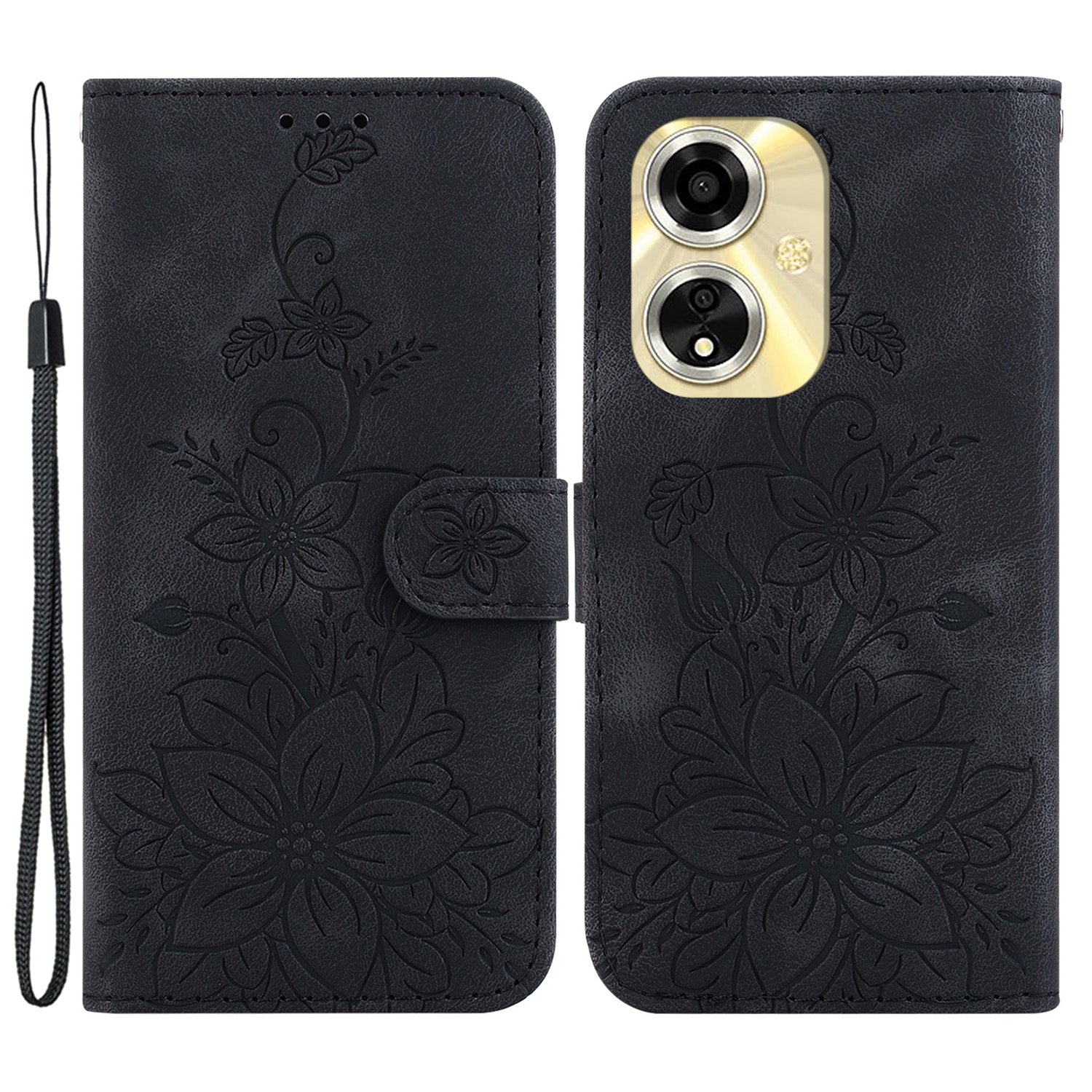 For Oppo A59 5G / A2m 5G Case Floral Pattern Folding Stand Leather Phone Cover For Oppo A59 5G / A2m 5G Case Floral Pattern Folding Stand Leather Phone Cover